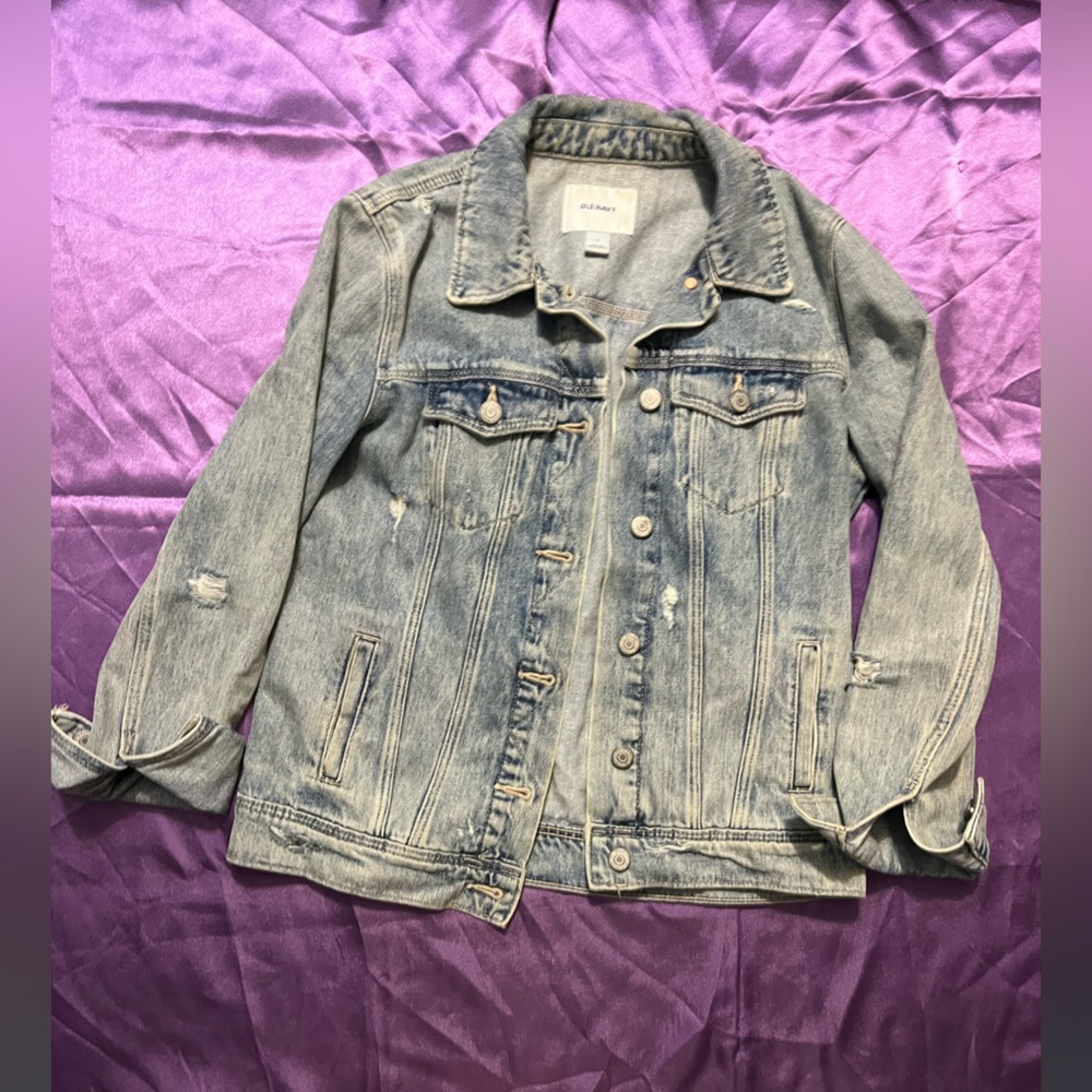 Old Navy Distressed Jean Jacket